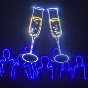 Grafiklasershow - Geburtstag